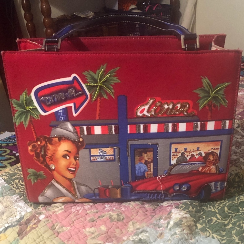 50’s diner style collects purse handbag
